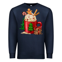 Navy Christmas coffee Premium Sweatshirt - Jasminsmagicworld