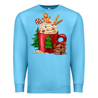 Ocean Blue Christmas coffee Premium Sweatshirt - Jasminsmagicworld