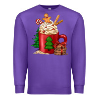 Purple Christmas coffee Premium Sweatshirt - Jasminsmagicworld