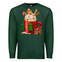 Sports Green Christmas coffee Premium Sweatshirt - Jasminsmagicworld