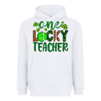 White one lucky teacher Heavyweight Hoodie - Artiststas