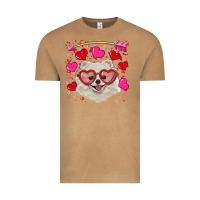 Vintage Camel Valentine's day white pomeranian Vintage Tee - RanaPortraitStore