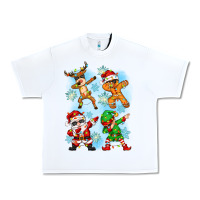 White dabbing christmas Urban Heavy Tee - Zillion Design Studio