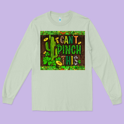 Shamrock Bomb Cant Pinch This Long Sleeve Tee Designed By Adodesignshop