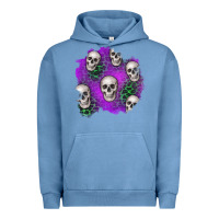 Pigment Pebble Blue halloween patch 2 Urban Hoodie - BundleAndBundleShop
