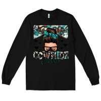 Black cowhide junkie messy bun Long Sleeve Tee - Zillion Design Studio