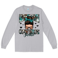 Moon Dust cowhide junkie messy bun Long Sleeve Tee - Zillion Design Studio