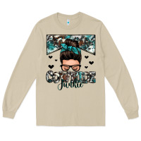 Mushroom cowhide junkie messy bun Long Sleeve Tee - Zillion Design Studio