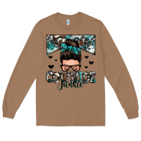 Toasted Coconut cowhide junkie messy bun Long Sleeve Tee - Zillion Design Studio