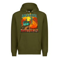 Army Green backroads and bonfire Premium Hoodie - NancyCooperArtShop