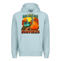 Blue Mist backroads and bonfire Premium Hoodie - NancyCooperArtShop