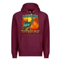 Burgundy backroads and bonfire Premium Hoodie - NancyCooperArtShop