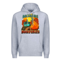 Heather Grey backroads and bonfire Premium Hoodie - NancyCooperArtShop