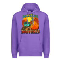 Purple backroads and bonfire Premium Hoodie - NancyCooperArtShop