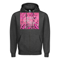 Charcoal Heather nobody fight's alone Zipper Hoodie - AdoDesignShop