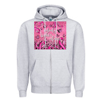 Heather Grey nobody fight's alone Zipper Hoodie - AdoDesignShop