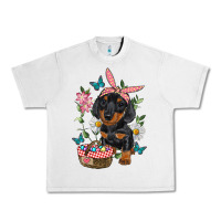Lunar Rock easter dachshund Urban Heavy Tee - RanaPortraitStore