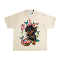 Sandshell easter dachshund Urban Heavy Tee - RanaPortraitStore