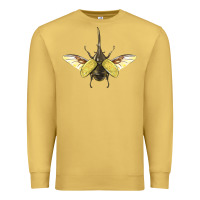 Antique Gold Hercules Beetle With Wings Premium Sweatshirt - LillyAllenDesigns