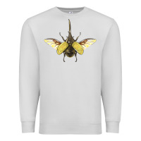 Dove Grey Hercules Beetle With Wings Premium Sweatshirt - LillyAllenDesigns