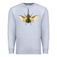Heather Grey Hercules Beetle With Wings Premium Sweatshirt - LillyAllenDesigns