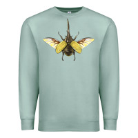 Seafoam Hercules Beetle With Wings Premium Sweatshirt - LillyAllenDesigns