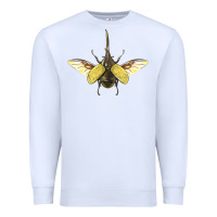 White Hercules Beetle With Wings Premium Sweatshirt - LillyAllenDesigns