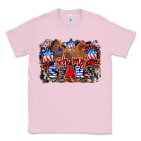 Bubblegum Pink Oh my stars chicken 4th of july Classic Tee - CowGirlArtShop