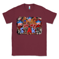 Burgundy Oh my stars chicken 4th of july Classic Tee - CowGirlArtShop