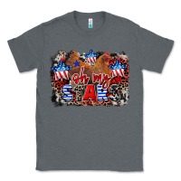Charcoal Heather Oh my stars chicken 4th of july Classic Tee - CowGirlArtShop