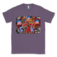 Lavender Oh my stars chicken 4th of july Classic Tee - CowGirlArtShop