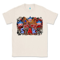 Natural Oh my stars chicken 4th of july Classic Tee - CowGirlArtShop