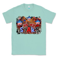 Seafoam Oh my stars chicken 4th of july Classic Tee - CowGirlArtShop