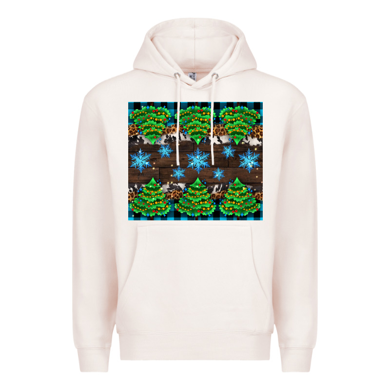 Christmas Tree With Snow Premium Hoodie by AdoDesignShop | Teevron