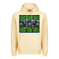 Pina Colada Christmas tree with snow Premium Hoodie - AdoDesignShop