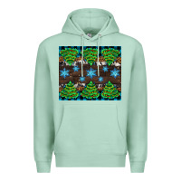 Seafoam Christmas tree with snow Premium Hoodie - AdoDesignShop