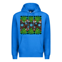True Royal Christmas tree with snow Premium Hoodie - AdoDesignShop