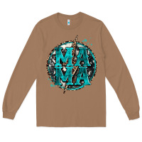 Toasted Coconut cowhide mama lighting bolt Long Sleeve Tee - Zillion Design Studio
