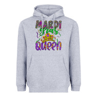 Heather Grey mardi gras queen Heavyweight Hoodie - Artiststas