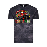 Cloud Black merry christmas truck Vintage Tee - Zillion Design Studio