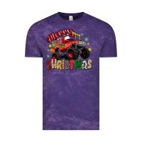 Cloud Purple merry christmas truck Vintage Tee - Zillion Design Studio