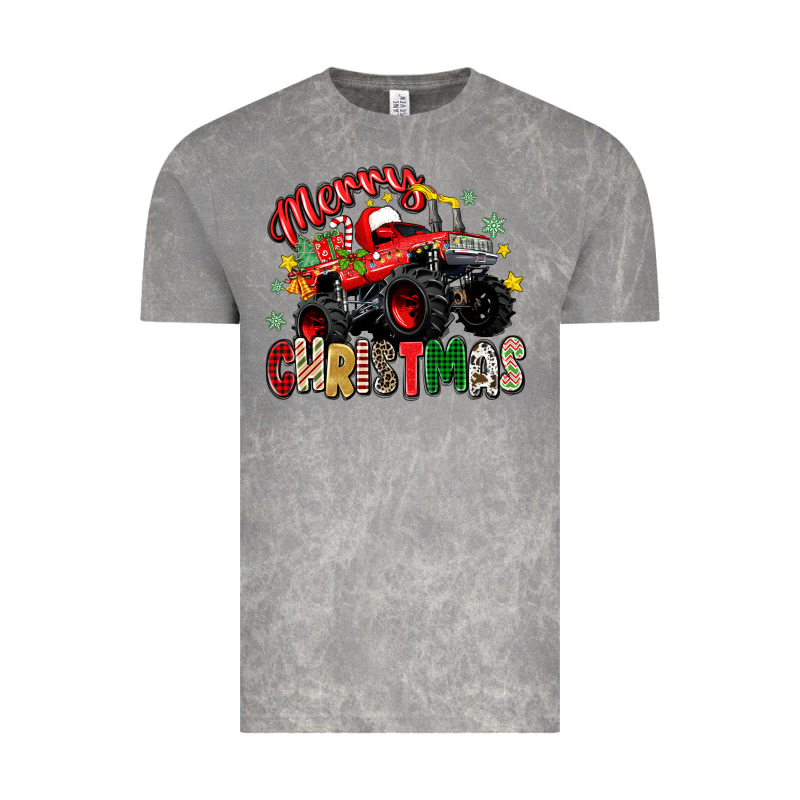 Merry Christmas Truck Vintage Tee by Zillion Design Studio | Teevron