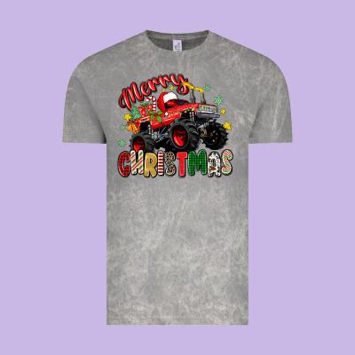 Merry Christmas Truck Vintage Tee Designed By Zillion Design Studio