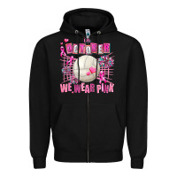Black in october we wear pink volleyball Zipper Hoodie - AdoDesignShop