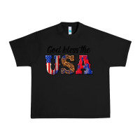 Black god bless the usa Urban Heavy Tee - texasbilliewilder
