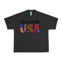 Pigment Black god bless the usa Urban Heavy Tee - texasbilliewilder