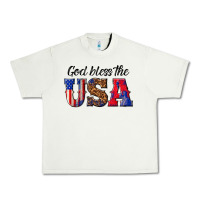 Pistachio god bless the usa Urban Heavy Tee - texasbilliewilder