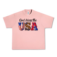 Salmon god bless the usa Urban Heavy Tee - texasbilliewilder