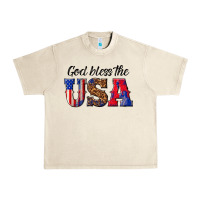 Sandshell god bless the usa Urban Heavy Tee - texasbilliewilder