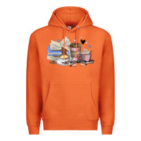 Carrot coffee and books Premium Hoodie - MaliasSmallBusiness